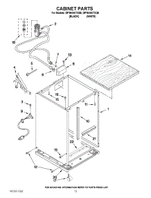 11 - Cabinet Parts parts for Whirlpool Dishwasher DP1040XTXB5 from AppliancePartsPros.com