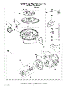 06 - Pump And Motor Parts parts for Whirlpool Dishwasher 7DU1100XTSS4 from AppliancePartsPros.com