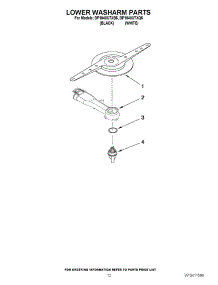 10 - Lower Washarm Parts parts for Whirlpool Dishwasher DP1040XTXQ5 from AppliancePartsPros.com