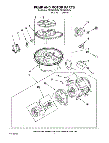 06 - Pump And Motor Parts parts for Whirlpool Dishwasher DP1040XTXB4 from AppliancePartsPros.com