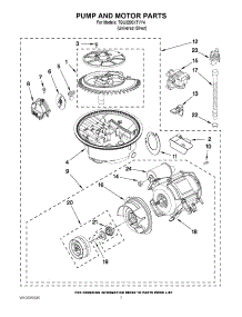 06 - Pump And Motor Parts parts for Whirlpool Dishwasher 7GU3200XTVY4 from AppliancePartsPros.com