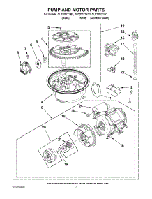 06 - Pump And Motor Parts parts for Whirlpool Dishwasher GU3200XTXB3 from AppliancePartsPros.com