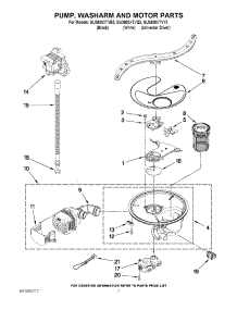 06 - Pump, Washarm And Motor Parts parts for Whirlpool Dishwasher GU3600XTVQ3 from AppliancePartsPros.com