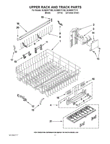 09 - Upper Rack And Track Parts parts for Whirlpool Dishwasher GU3600XTVQ3 from AppliancePartsPros.com