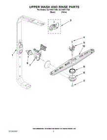 07 - Upper Wash And Rinse Parts parts for Whirlpool Dishwasher DU1345XTVQ4 from AppliancePartsPros.com