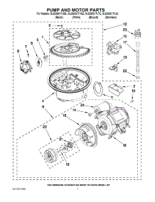 06 - Pump And Motor Parts parts for Whirlpool Dishwasher GU2300XTVT2 from AppliancePartsPros.com