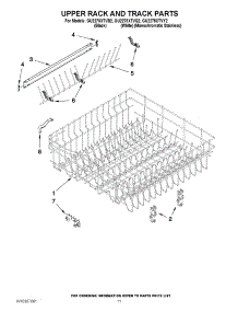 09 - Upper Rack And Track Parts parts for Whirlpool Dishwasher GU2275XTVQ2 from AppliancePartsPros.com
