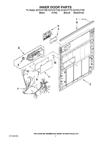 03 - Inner Door Parts parts for Whirlpool Dishwasher DU1014XTXQ2 from AppliancePartsPros.com