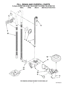 04 - Fill, Drain And Overfill Parts parts for Whirlpool Dishwasher DU1055XTVT5 from AppliancePartsPros.com