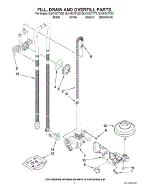 04 - Fill, Drain And Overfill Parts parts for Whirlpool Dishwasher DU1010XTXT2 from AppliancePartsPros.com