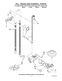 04 - Fill, Drain And Overfill Parts parts for Whirlpool Dishwasher DU1301XTVQ4 from AppliancePartsPros.com