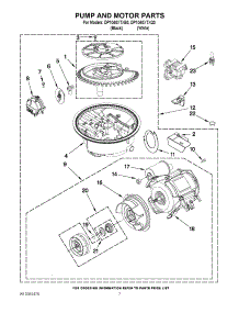 06 - Pump And Motor Parts parts for Whirlpool Dishwasher DP1040XTXQ3 from AppliancePartsPros.com