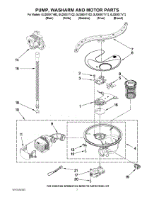 06 - Pump, Washarm And Motor Parts parts for Whirlpool Dishwasher GU2800XTVT2 from AppliancePartsPros.com