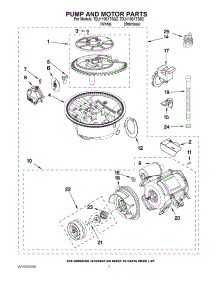 06 - Pump And Motor Parts parts for Whirlpool Dishwasher 7DU1100XTSQ2 from AppliancePartsPros.com