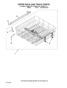 09 - Upper Rack And Track Parts parts for Whirlpool Dishwasher GU3200XTXY1 from AppliancePartsPros.com