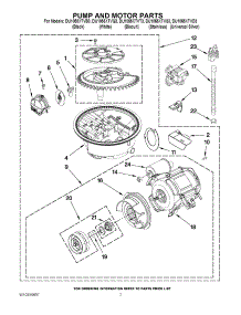 06 - Pump And Motor Parts parts for Whirlpool Dishwasher DU1055XTVT3 from AppliancePartsPros.com