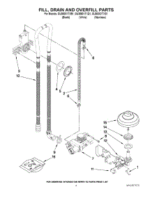 04 - Fill, Drain And Overfill Parts parts for Whirlpool Dishwasher GU3000XTXQ1 from AppliancePartsPros.com
