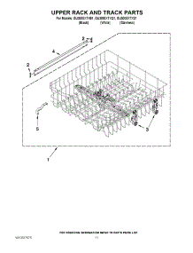 09 - Upper Rack And Track Parts parts for Whirlpool Dishwasher GU3000XTXS1 from AppliancePartsPros.com