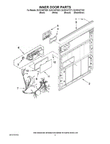03 - Inner Door Parts parts for Whirlpool Dishwasher DU1014XTXT1 from AppliancePartsPros.com