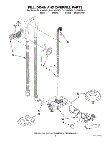 04 - Fill, Drain And Overfill Parts parts for Whirlpool Dishwasher DU1014XTXQ1 from AppliancePartsPros.com