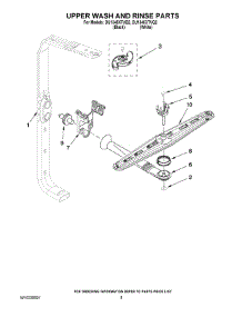 07 - Upper Wash And Rinse Parts parts for Whirlpool Dishwasher DU1345XTVB2 from AppliancePartsPros.com