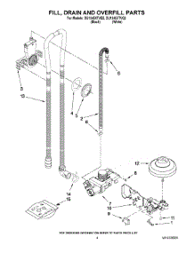 04 - Fill, Drain And Overfill Parts parts for Whirlpool Dishwasher DU1345XTVQ2 from AppliancePartsPros.com