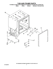 05 - Tub And Frame Parts parts for Whirlpool Dishwasher DU1055XTVQ2 from AppliancePartsPros.com