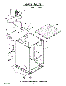 11 - Cabinet Parts parts for Whirlpool Dishwasher DP1040XTXQ1 from AppliancePartsPros.com
