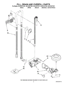 04 - Fill, Drain And Overfill Parts parts for Whirlpool Dishwasher DU1015XTXQ1 from AppliancePartsPros.com