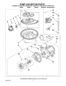 06 - Pump And Motor Parts parts for Whirlpool Dishwasher DU1015XTXQ1 from AppliancePartsPros.com