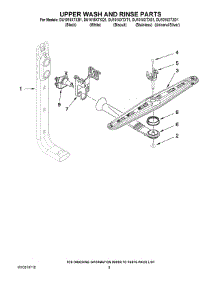 07 - Upper Wash And Rinse Parts parts for Whirlpool Dishwasher DU1015XTXQ1 from AppliancePartsPros.com