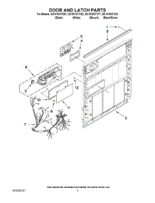 03 - Door And Latch Parts parts for Whirlpool Dishwasher DU1010XTXQ1 from AppliancePartsPros.com