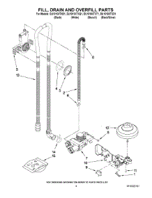 04 - Fill, Drain And Overfill Parts parts for Whirlpool Dishwasher DU1010XTXB1 from AppliancePartsPros.com