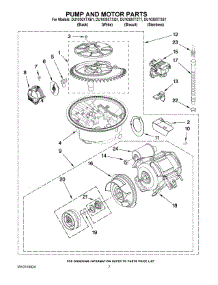 06 - Pump And Motor Parts parts for Whirlpool Dishwasher DU1030XTXS1 from AppliancePartsPros.com