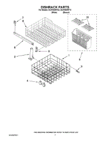 06 - Dishrack Parts parts for Whirlpool Dishwasher DU810SWPQ4 from AppliancePartsPros.com
