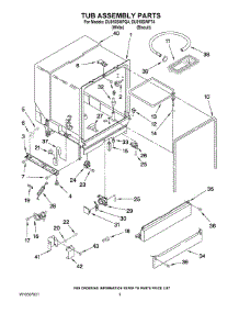 03 - Tub Assembly Parts parts for Whirlpool Dishwasher DU810SWPT4 from AppliancePartsPros.com