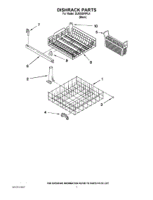 06 - Dishrack Parts parts for Whirlpool Dishwasher DU850SWPU4 from AppliancePartsPros.com