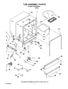 03 - Tub Assembly Parts parts for Whirlpool Dishwasher DU811SWPQ4 from AppliancePartsPros.com