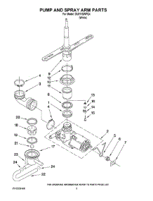 04 - Pump And Spray Arm Parts parts for Whirlpool Dishwasher DU811SWPQ4 from AppliancePartsPros.com