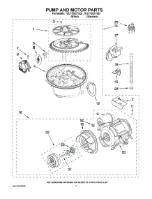 06 - Pump And Motor Parts parts for Whirlpool Dishwasher 7DU1100XTSS1 from AppliancePartsPros.com