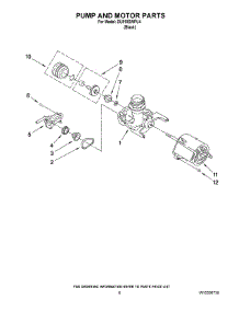 05 - Pump And Motor Parts parts for Whirlpool Dishwasher DU810SWPU4 from AppliancePartsPros.com