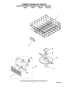 06 - Lower Dishrack Parts parts for Whirlpool Dishwasher DU915PWWS1 from AppliancePartsPros.com