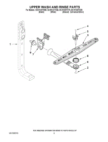07 - Upper Wash And Rinse Parts parts for Whirlpool Dishwasher DU1014XTXD0 from AppliancePartsPros.com
