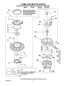 04 - Pump And Motor Parts parts for Whirlpool Dishwasher DU930PWSB1 from AppliancePartsPros.com