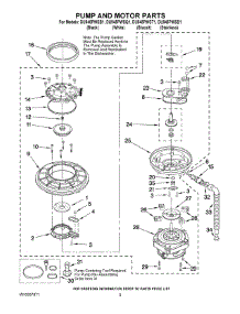 04 - Pump And Motor Parts parts for Whirlpool Dishwasher DU945PWSS1 from AppliancePartsPros.com