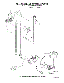 04 - Fill, Drain And Overfill Parts parts for Whirlpool Dishwasher DU1345XTVQ1 from AppliancePartsPros.com