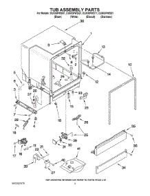 03 - Tub Assembly Parts parts for Whirlpool Dishwasher DU930PWSQ1 from AppliancePartsPros.com