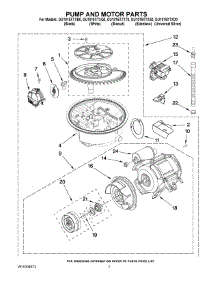 06 - Pump And Motor Parts parts for Whirlpool Dishwasher DU1015XTXB0 from AppliancePartsPros.com