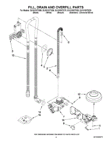 04 - Fill, Drain And Overfill Parts parts for Whirlpool Dishwasher DU1015XTXD0 from AppliancePartsPros.com