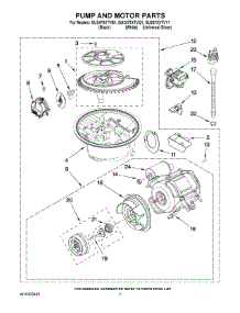 06 - Pump And Motor Parts parts for Whirlpool Dishwasher GU2475XTVB1 from AppliancePartsPros.com